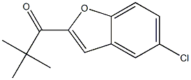 1-(5-chloro-1-benzofuran-2-yl)-2,2-dimethylpropan-1-one Struktur