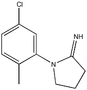 1-(5-chloro-2-methylphenyl)pyrrolidin-2-imine Struktur