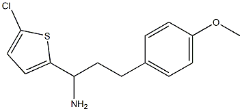 1-(5-chlorothiophen-2-yl)-3-(4-methoxyphenyl)propan-1-amine Struktur