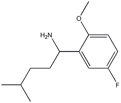 1-(5-fluoro-2-methoxyphenyl)-4-methylpentan-1-amine Struktur