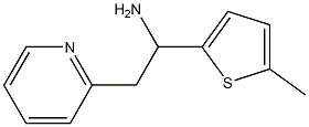 1-(5-methylthiophen-2-yl)-2-(pyridin-2-yl)ethan-1-amine Struktur