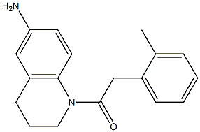 1-(6-amino-1,2,3,4-tetrahydroquinolin-1-yl)-2-(2-methylphenyl)ethan-1-one Struktur