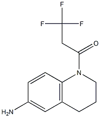 1-(6-amino-1,2,3,4-tetrahydroquinolin-1-yl)-3,3,3-trifluoropropan-1-one Struktur