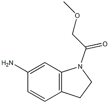 1-(6-amino-2,3-dihydro-1H-indol-1-yl)-2-methoxyethan-1-one Struktur