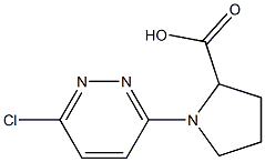 1-(6-chloropyridazin-3-yl)pyrrolidine-2-carboxylic acid Struktur