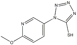 1-(6-methoxypyridin-3-yl)-1H-1,2,3,4-tetrazole-5-thiol Struktur