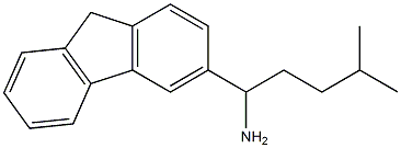 1-(9H-fluoren-3-yl)-4-methylpentan-1-amine Struktur