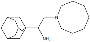 1-(adamantan-1-yl)-2-(azocan-1-yl)ethan-1-amine Struktur