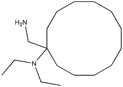 1-(aminomethyl)-N,N-diethylcyclododecan-1-amine Struktur