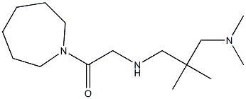 1-(azepan-1-yl)-2-({2-[(dimethylamino)methyl]-2-methylpropyl}amino)ethan-1-one Struktur