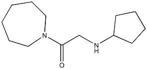 1-(azepan-1-yl)-2-(cyclopentylamino)ethan-1-one Struktur