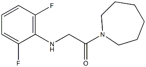 1-(azepan-1-yl)-2-[(2,6-difluorophenyl)amino]ethan-1-one Struktur