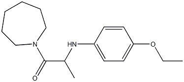 1-(azepan-1-yl)-2-[(4-ethoxyphenyl)amino]propan-1-one Struktur