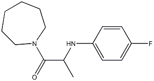 1-(azepan-1-yl)-2-[(4-fluorophenyl)amino]propan-1-one Struktur