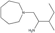 1-(azepan-1-yl)-3-methylpentan-2-amine Struktur