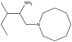 1-(azocan-1-yl)-3-methylpentan-2-amine Struktur