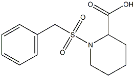 1-(benzylsulfonyl)piperidine-2-carboxylic acid Struktur