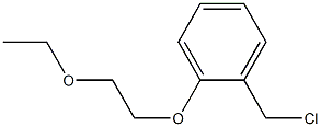 1-(chloromethyl)-2-(2-ethoxyethoxy)benzene Struktur