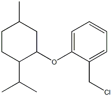 1-(chloromethyl)-2-{[5-methyl-2-(propan-2-yl)cyclohexyl]oxy}benzene Struktur