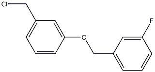 1-(chloromethyl)-3-[(3-fluorophenyl)methoxy]benzene Struktur