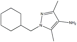 1-(cyclohexylmethyl)-3,5-dimethyl-1H-pyrazol-4-amine Struktur