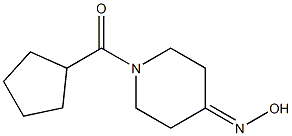 1-(cyclopentylcarbonyl)piperidin-4-one oxime Struktur