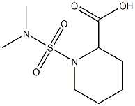 1-(dimethylsulfamoyl)piperidine-2-carboxylic acid Struktur