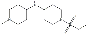 1-(ethanesulfonyl)-N-(1-methylpiperidin-4-yl)piperidin-4-amine Struktur