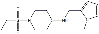 1-(ethanesulfonyl)-N-[(1-methyl-1H-pyrrol-2-yl)methyl]piperidin-4-amine Struktur