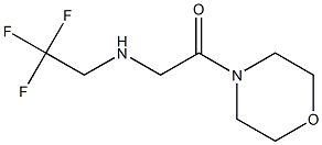 1-(morpholin-4-yl)-2-[(2,2,2-trifluoroethyl)amino]ethan-1-one Struktur