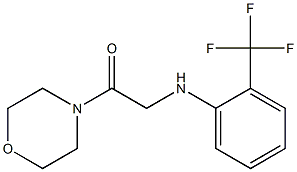 1-(morpholin-4-yl)-2-{[2-(trifluoromethyl)phenyl]amino}ethan-1-one Struktur