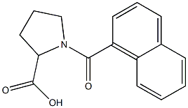 1-(naphthalen-1-ylcarbonyl)pyrrolidine-2-carboxylic acid Struktur