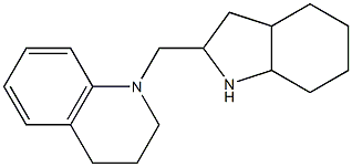 1-(octahydro-1H-indol-2-ylmethyl)-1,2,3,4-tetrahydroquinoline Struktur