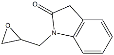 1-(oxiran-2-ylmethyl)-2,3-dihydro-1H-indol-2-one Struktur