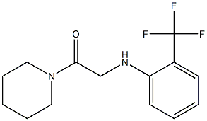 1-(piperidin-1-yl)-2-{[2-(trifluoromethyl)phenyl]amino}ethan-1-one Struktur