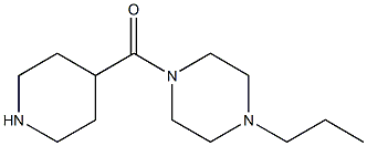 1-(piperidin-4-ylcarbonyl)-4-propylpiperazine Struktur