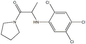 1-(pyrrolidin-1-yl)-2-[(2,4,5-trichlorophenyl)amino]propan-1-one Struktur