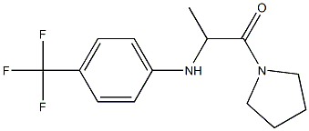 1-(pyrrolidin-1-yl)-2-{[4-(trifluoromethyl)phenyl]amino}propan-1-one Struktur