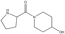 1-(pyrrolidin-2-ylcarbonyl)piperidin-4-ol Struktur