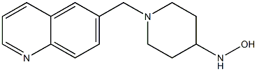 1-(quinolin-6-ylmethyl)piperidine-4-hydroxylamine Struktur