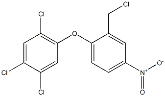 1,2,4-trichloro-5-[2-(chloromethyl)-4-nitrophenoxy]benzene Struktur