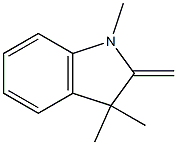 1,3,3-trimethyl-2-methylidene-2,3-dihydro-1H-indole Struktur