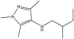 1,3,5-trimethyl-N-(2-methylbutyl)-1H-pyrazol-4-amine Struktur