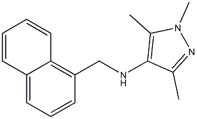 1,3,5-trimethyl-N-(naphthalen-1-ylmethyl)-1H-pyrazol-4-amine Struktur