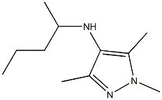 1,3,5-trimethyl-N-(pentan-2-yl)-1H-pyrazol-4-amine Struktur