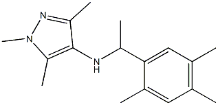 1,3,5-trimethyl-N-[1-(2,4,5-trimethylphenyl)ethyl]-1H-pyrazol-4-amine Struktur