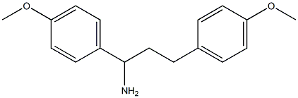 1,3-bis(4-methoxyphenyl)propan-1-amine Struktur