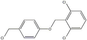 1,3-dichloro-2-[4-(chloromethyl)phenoxymethyl]benzene Struktur