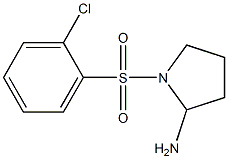 1-[(2-chlorobenzene)sulfonyl]pyrrolidin-2-amine Struktur