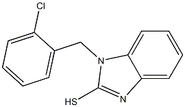 1-[(2-chlorophenyl)methyl]-1H-1,3-benzodiazole-2-thiol Struktur